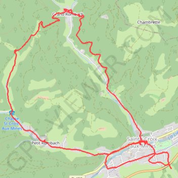 Sainte Croix aux Mines GPS track, route, trail