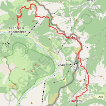 Chatel - jour 3 GPS track, route, trail
