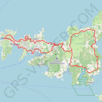 Waiheke Island Bike Loop GPS track, route, trail