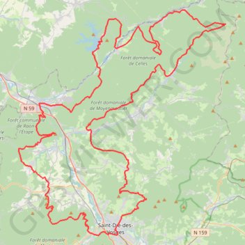 Tour de la Déodatie Nord (Vosges, Meurthe-et-Moselle) (2022) GPS track, route, trail
