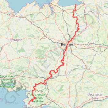 Guérande - Mont-Saint-Michel GPS track, route, trail