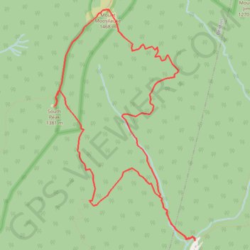 Mount Moosilauke and South Peak Loop GPS track, route, trail