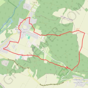 Auvers Saint-Georges GPS track, route, trail