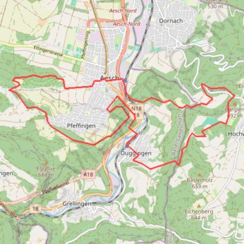 Aesch GPS track, route, trail