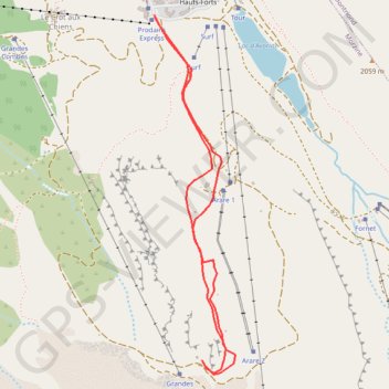 Les Hauts-Forts GPS track, route, trail