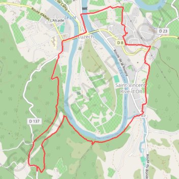 Luzech - Saint Vincent GPS track, route, trail