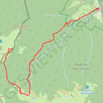 PLATEAU DE L'ISARCE GPS track, route, trail