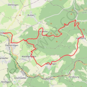 Grès et mystères de la forêt - Lorentzen GPS track, route, trail