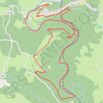 Grande boucle najac GPS track, route, trail