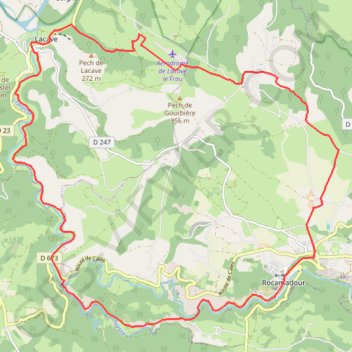 Circuit entre Ouysse et Causse - Rocamadour GPS track, route, trail