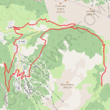 Boucle de Grand Vallon GPS track, route, trail