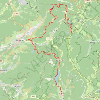 Le Rainkopf - Kruth - Tour des Lacs des Vosges GPS track, route, trail