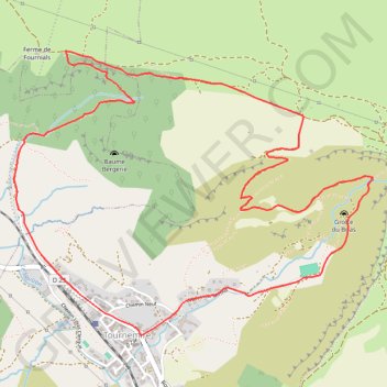 Le cirque de Tournemire GPS track, route, trail