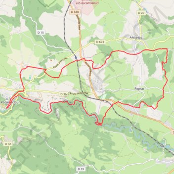 Rocamadour-padirac GPS track, route, trail