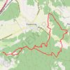 Château Rochefort - vieux village d'Allan et retour GPS track, route, trail