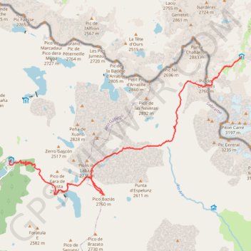 Pico de Bacias GPS track, route, trail