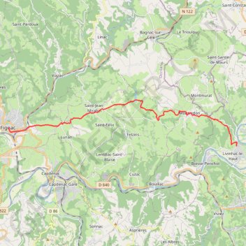 Livinhac - Figeac GPS track, route, trail