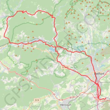 Fresse à vélo GPS track, route, trail