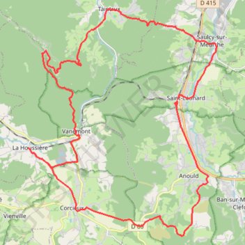 Saint-Léonard - Vanémont - Taintrux GPS track, route, trail