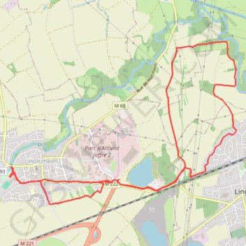 Marche à Hoenheim GPS track, route, trail