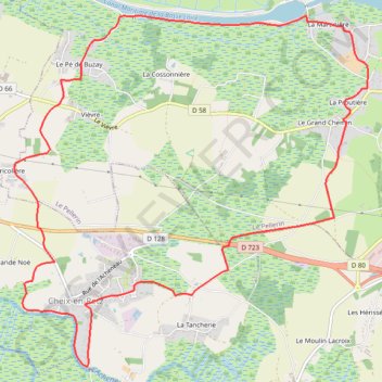 La Martinière (Canal) GPS track, route, trail