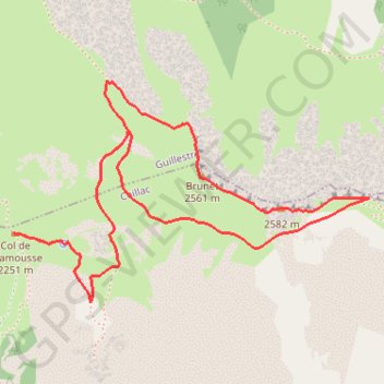 Queyras-Viso OPTION : Ascension Brunet GPS track, route, trail