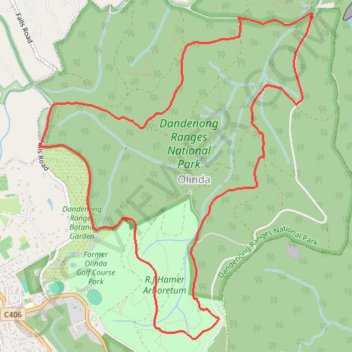 Dandenong Ranges Loop GPS track, route, trail