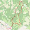 Par les croix bleue et rouge GPS track, route, trail