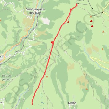 Du refuge des Fraux au Plomb du Cantal GPS track, route, trail