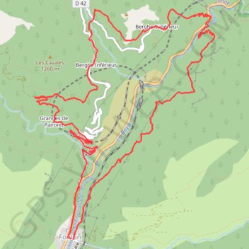 Hameaux de Bergue GPS track, route, trail