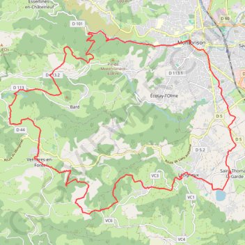 Fête de la Fourme et du Côte du Forez - Montbrison GPS track, route, trail