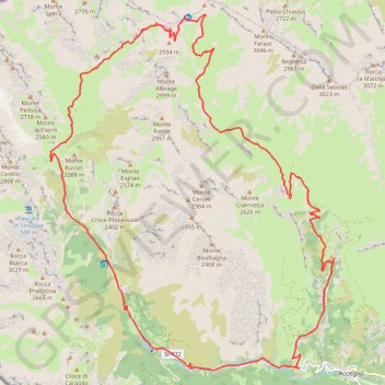 Acceglio-Monte Bellino GPS track, route, trail