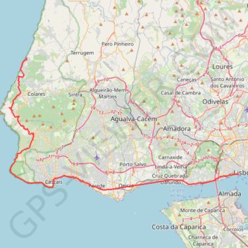 01: Lisboa – Azenhas do Mar (Developed) GPS track, route, trail