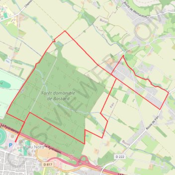 Bois de Pau et plaine du Pont-Long GPS track, route, trail