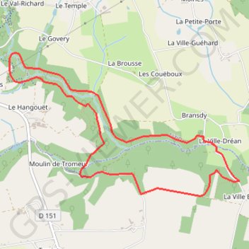 Sentier botanique - Lizio GPS track, route, trail