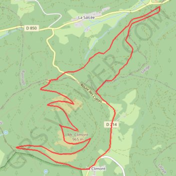 Col de Sainteige GPS track, route, trail