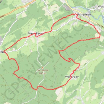 Rando menil favay hotton GPS track, route, trail