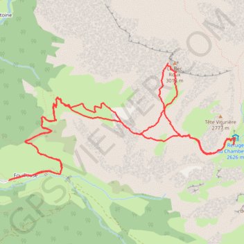 Bec Roux La souvagea GPS track, route, trail